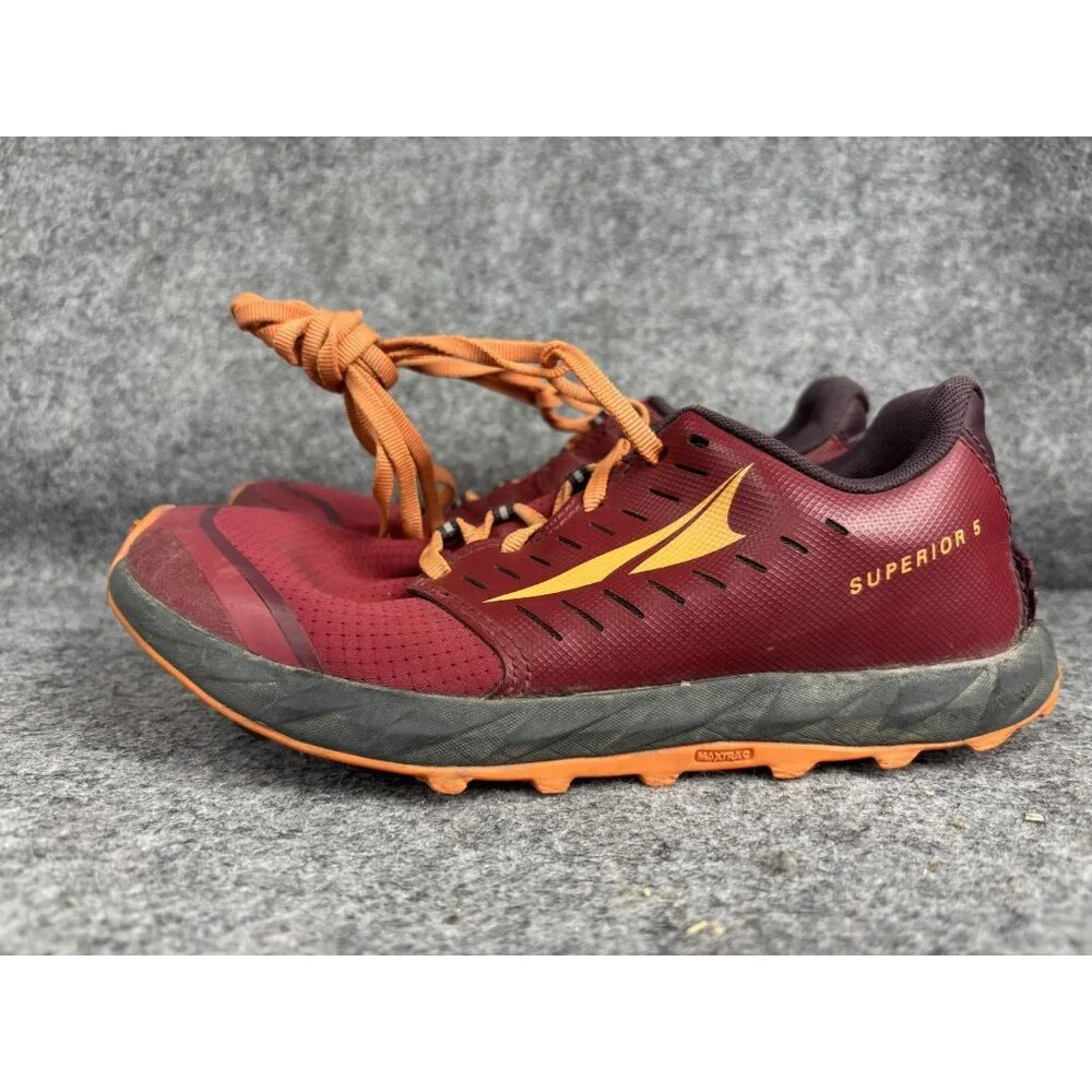 Altra Superior 5 Trail Running Shoes Womens Size 6.5 Red‎ AL0A5488 MaxTrac